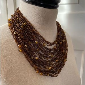 BEADED LAYERED NECKLACE